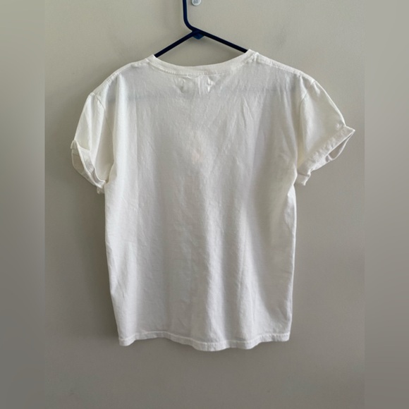 By Anthropologie Cocktail Hour Graphic Tee size M blue NEW - Picture 8 of 9